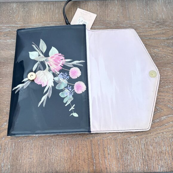 Ted Baker Flourish Envelope Clutch in Navy - Picture 4 of 6